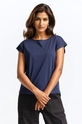 Navy Blue Basic Top WM-KTP-SS24-006